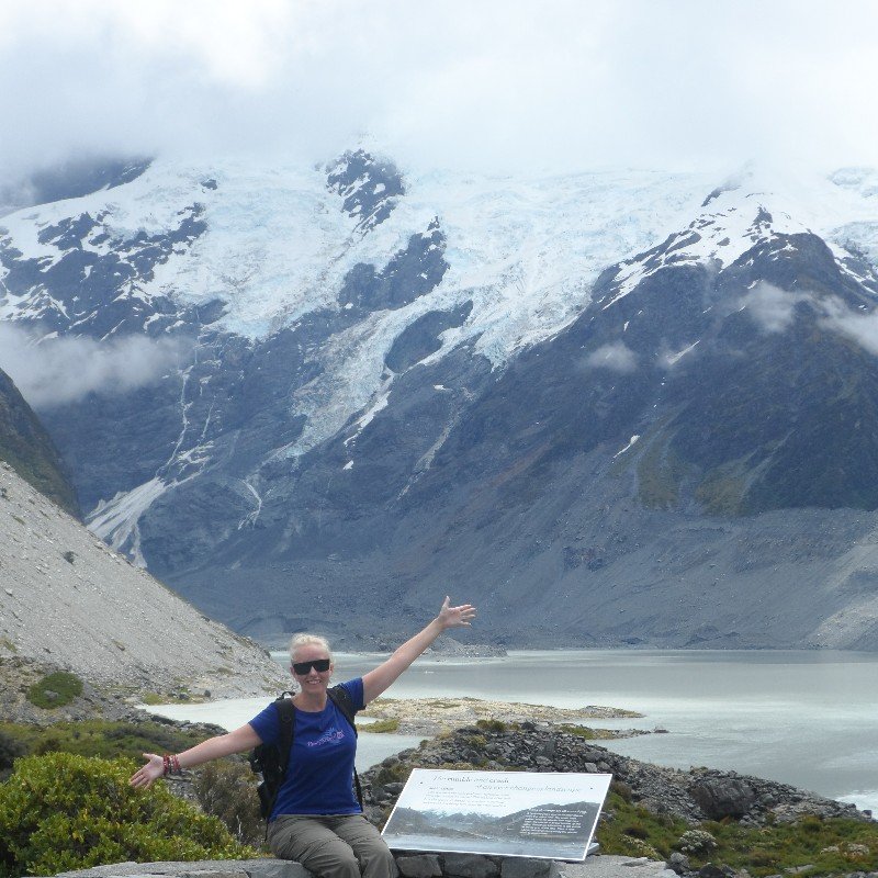 Kea point with Mt Cook amd Mueller Glacier