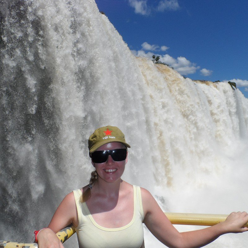 Laura at Iguacu