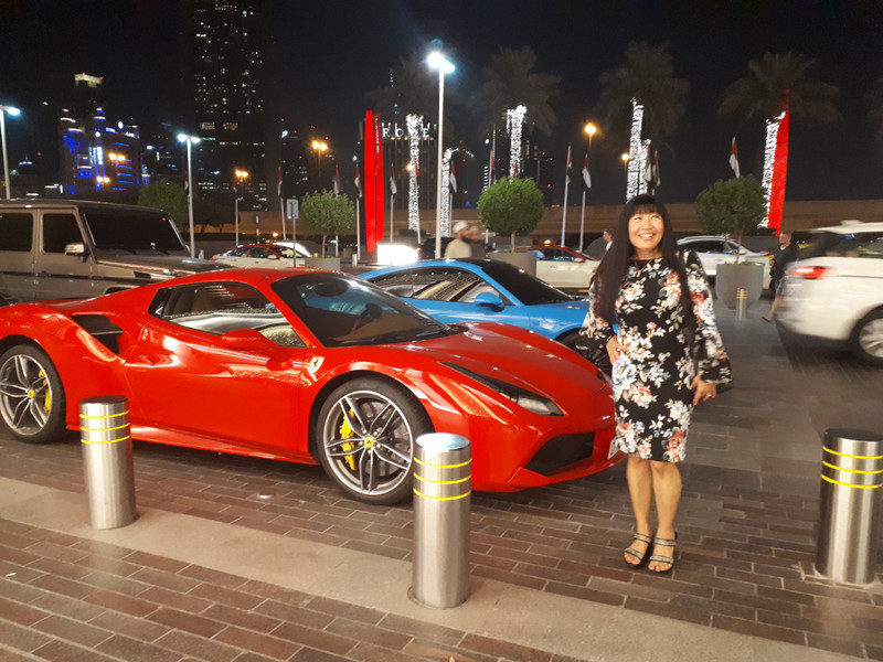Fancy cars at Dubai Mall