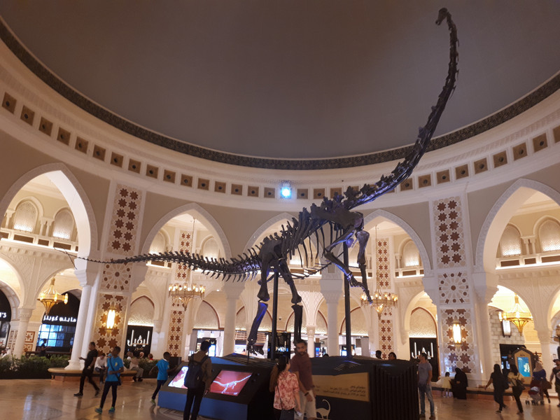 Dinosaur in the Old Souk at Dubai Mall