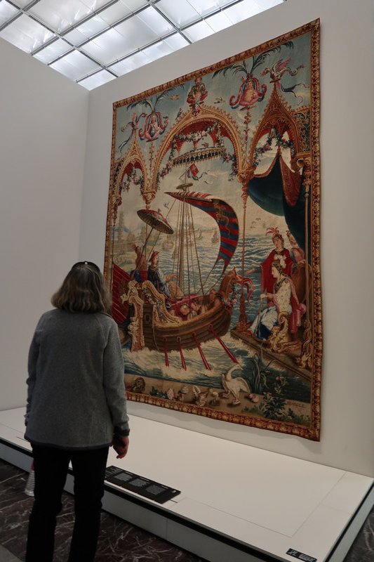 one of many tapestries at the Louvre