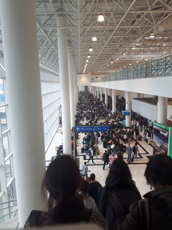 Addis Ababa airport - chaos