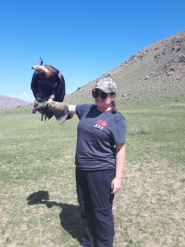 This beautiful golden eagle made me a bit nervous