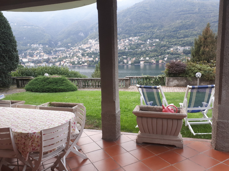 View from our terrace of Lake Como