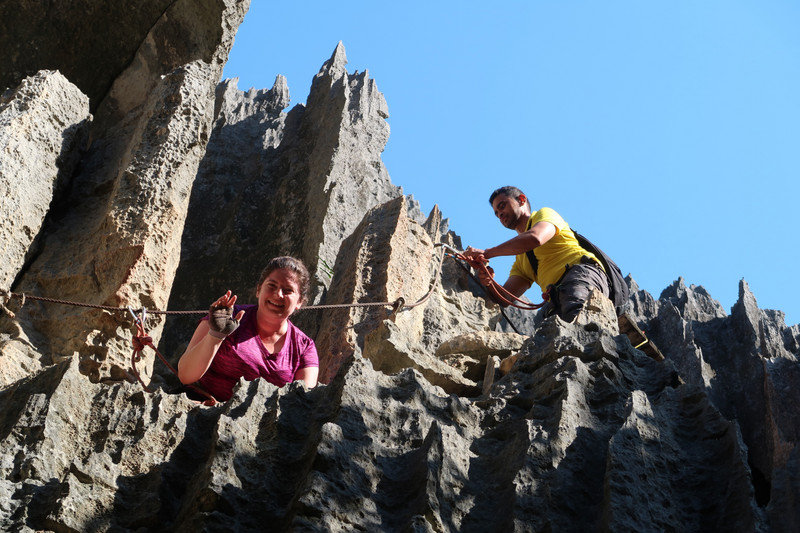 Tsingy climbing