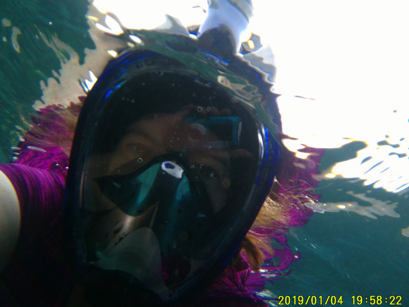 New snorkel selfie