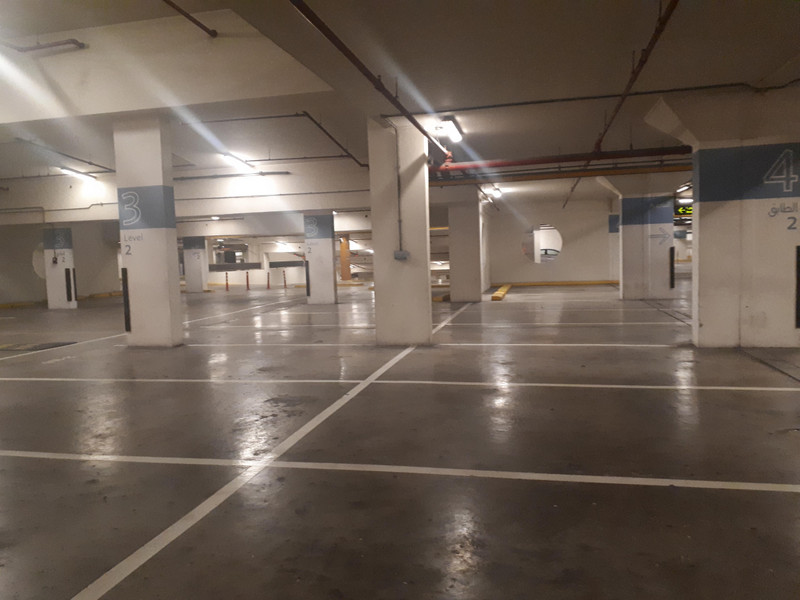 Empty souq garage during lockdown