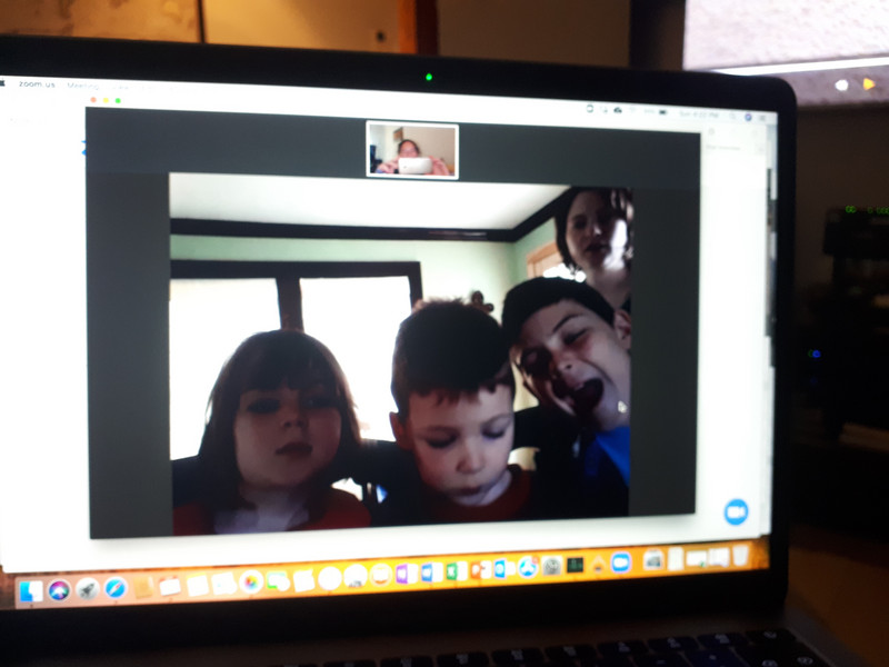 Zoom meetings with family