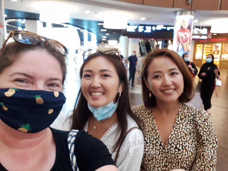 Dubai Mall with Kyrgyz guide and her sister
