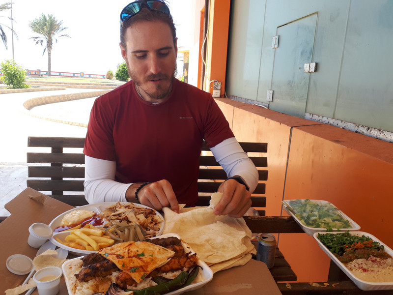 Typical Saudi lunch at a nice spot