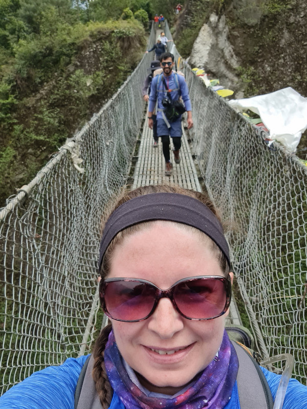 Day 1 hike - many suspension bridges