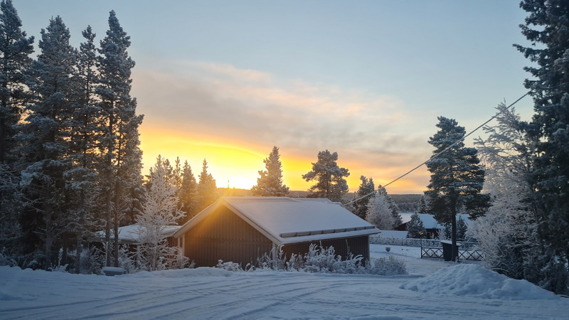 Sunrise in Kiruna