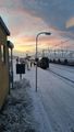 Sunrise on arrival in Kiruna