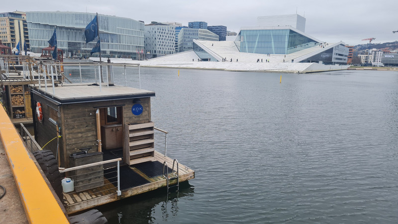 Oslo with floating sauna