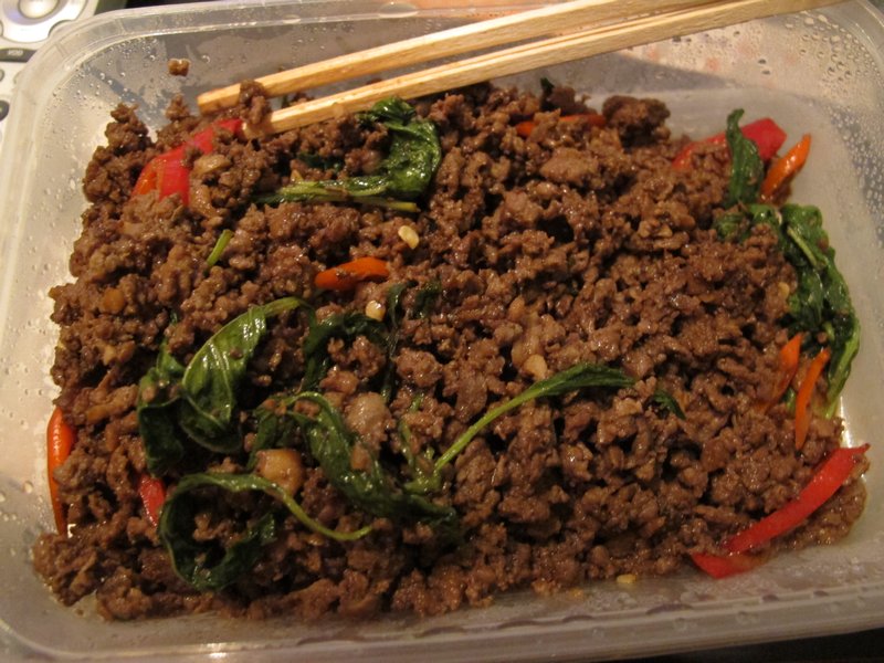 Thai spicy minced beef