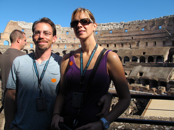 Gwosh inside Colosseum