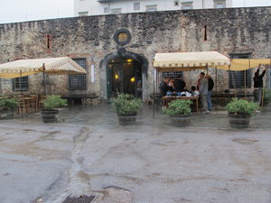 Winery in the rain