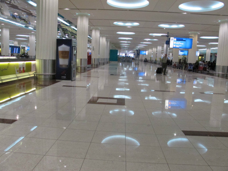 Clean Emirates terminal