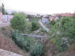 Pamukkale town path