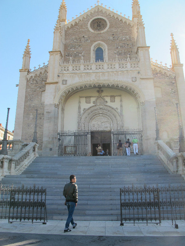 Church behind Prado