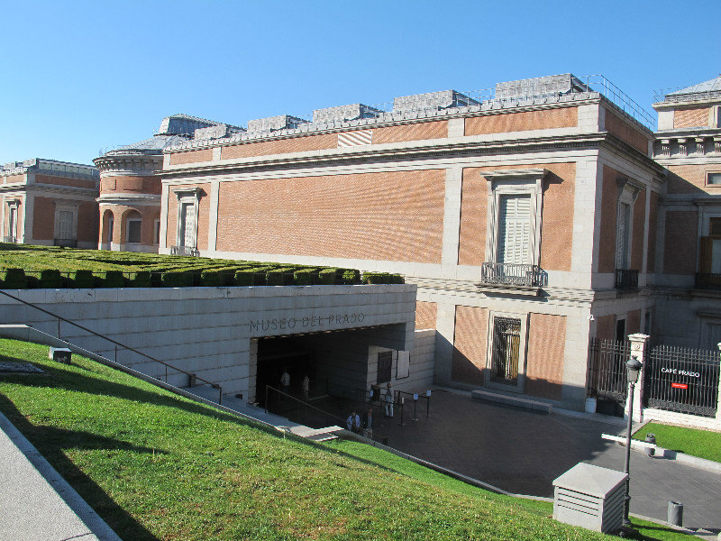 back of Prado Museum