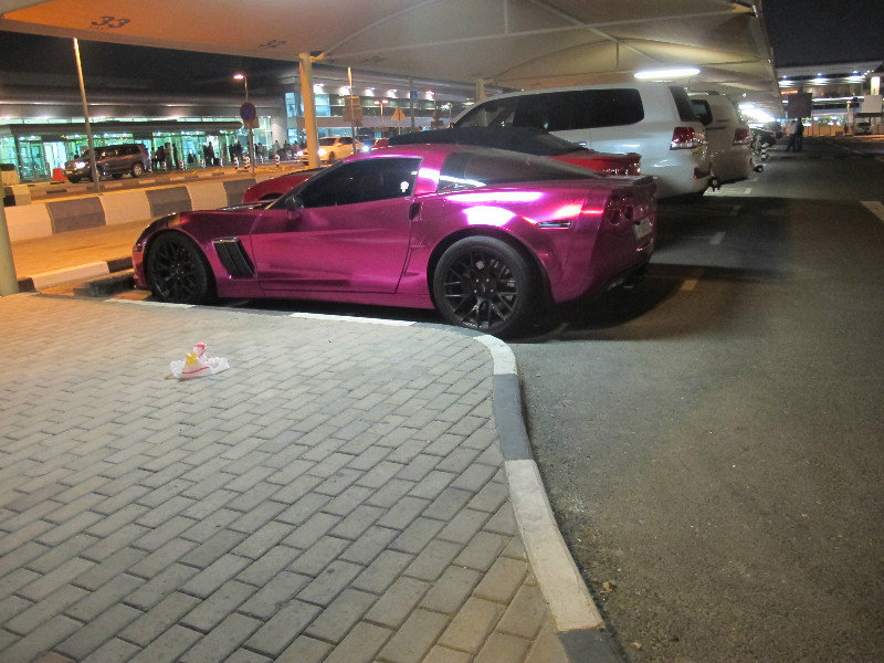 Metallic pink corvette