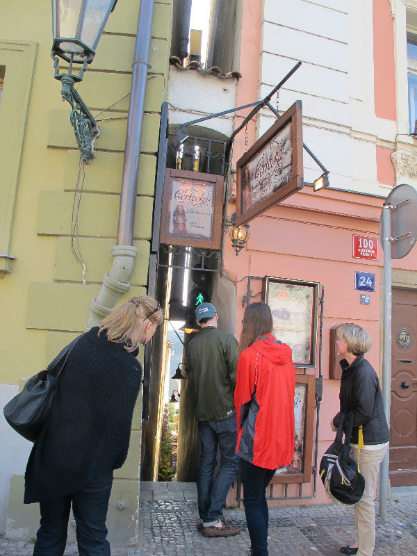 Narrowest street in Prague