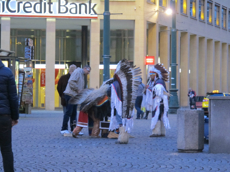 Native American street performance