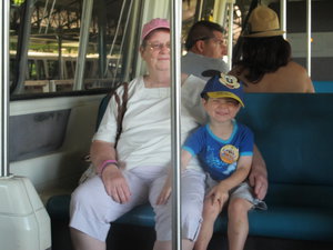 Riding on the monorail - ride #1