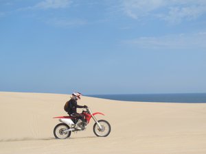 Dune bashing with beautiful scenery