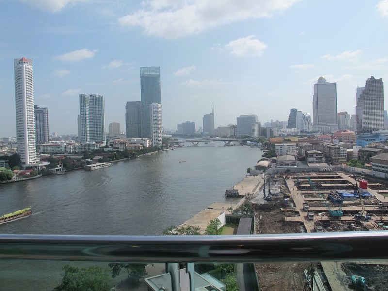 View of Chao Praya River from my room