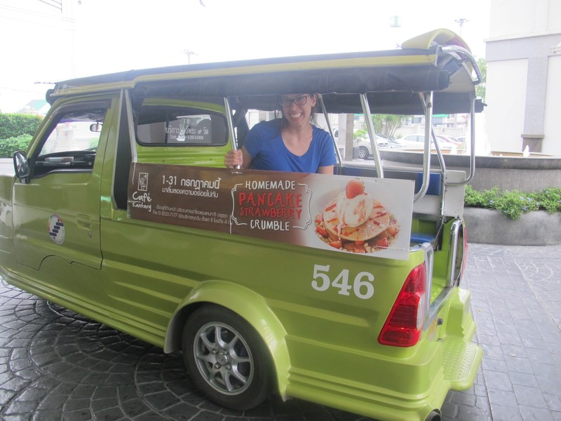 Tuk tuk - the mode of transport in Ayutthaya
