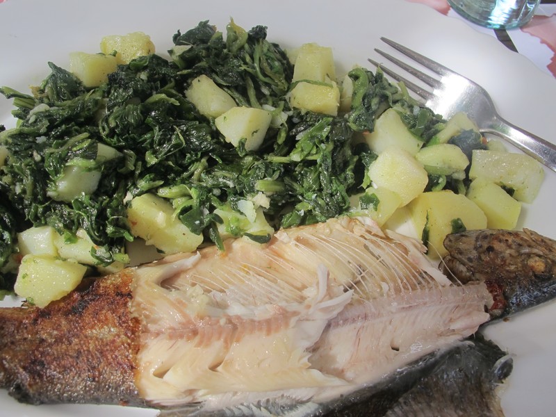 Best fish (and spinach) ever!