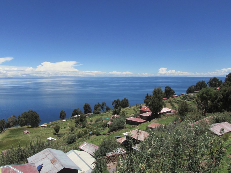 View of Lake Titicaca from Isla Taquile