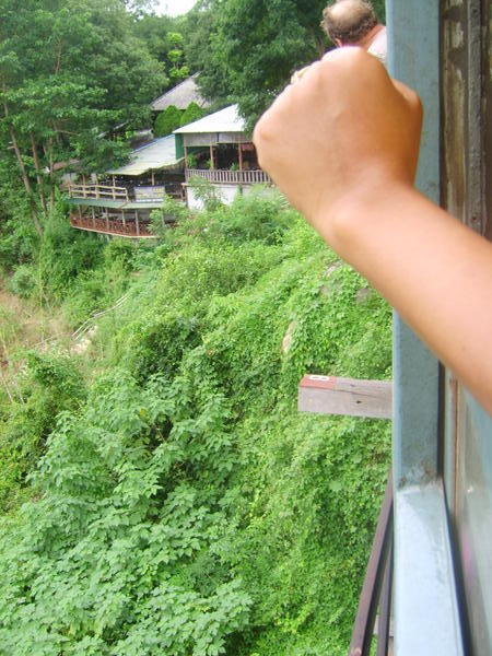 Scary view from death railway