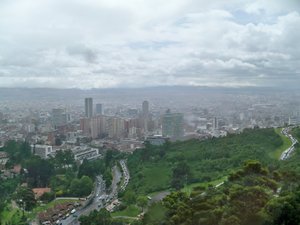 View of Bogota from Cablecar