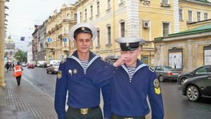Two Russian Navy Guys