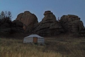 Yurt by Boulders