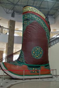 Model of Ghenghis Khan's boot