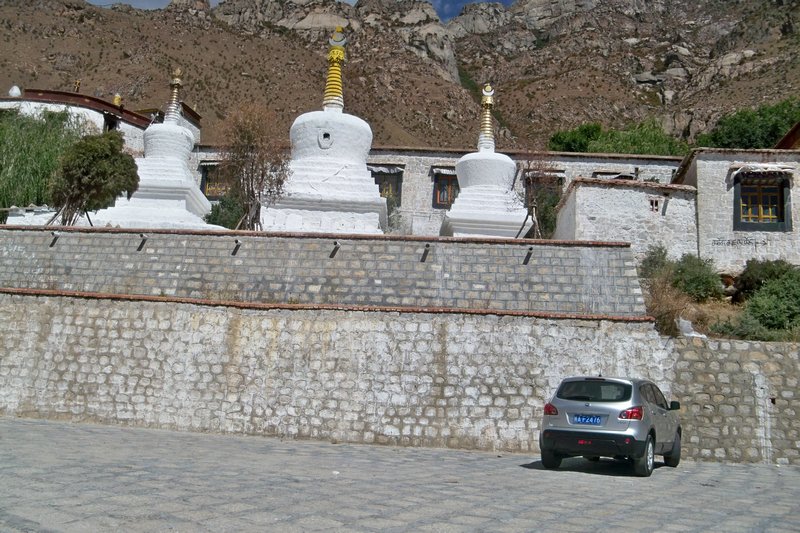 White Stupors at Sera Monastery