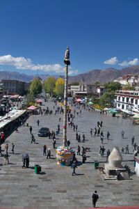 Prayer Flag Pole in front of Jokhang Temple