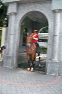 Guard Outside the Grand Palace in KL