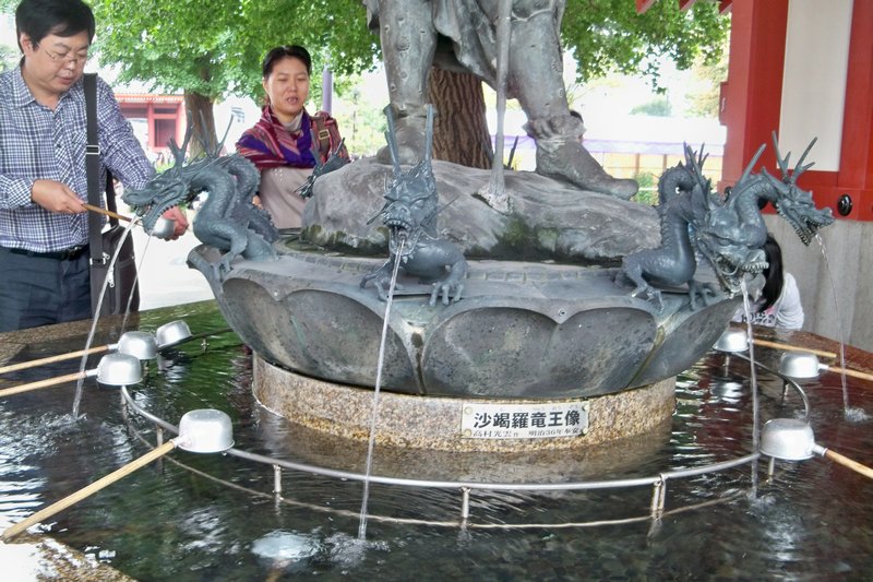 Fountain at Sensoji Temple