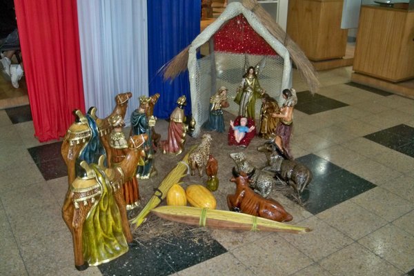 Nativity Scene in Shop