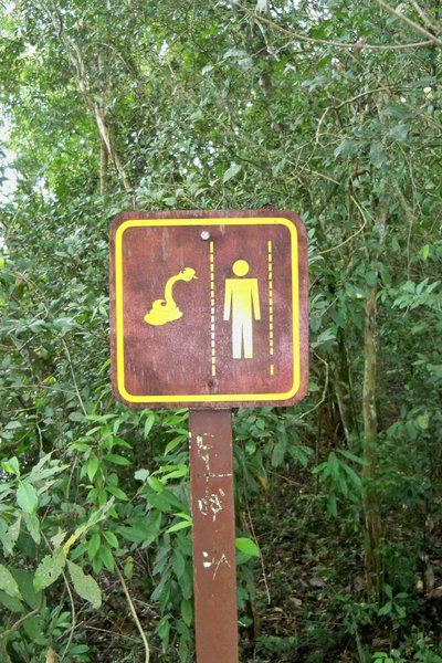 Sign Warning of Poisonous Snakes