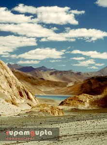 The First View of Pangong Tso
