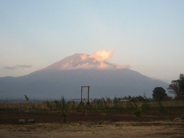 On site, looking toward Mt. Meru