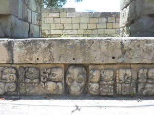 Each individual stone had Mayan carvings on them. 