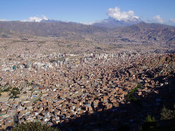 La Paz from high