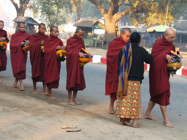 Monks Collecting Alms 